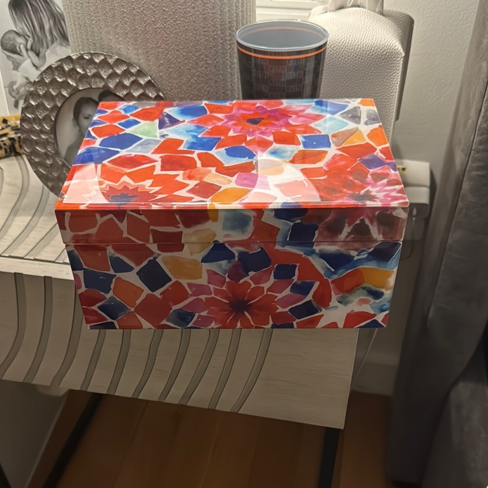 West Elm Floral Jewelry Box